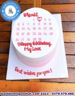 Bánh Kem Cuốn Lịch 06